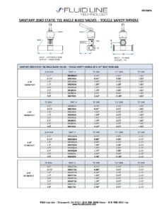 BLEED-ZST ANGLE-TOGGLE SAFETY | Fluidline