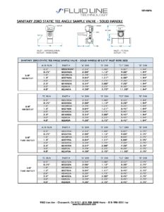 SAMPLE ZST ANGLE SOLID Fluidline