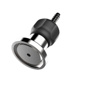 Sanitary vent valve in vertical pipeline