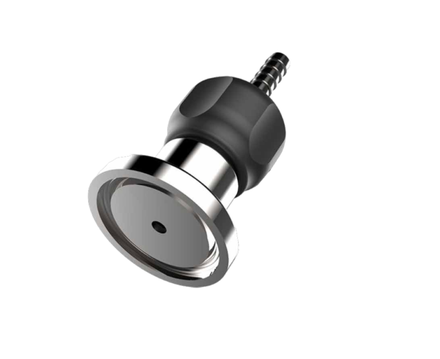 Sanitary inline vent valve in vertical pipeline