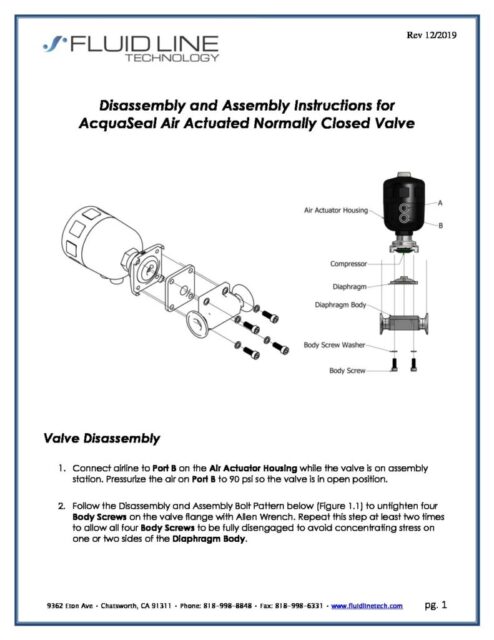 Actuated Diaphragm Valve