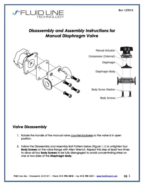 Manual Diaphragm Valve