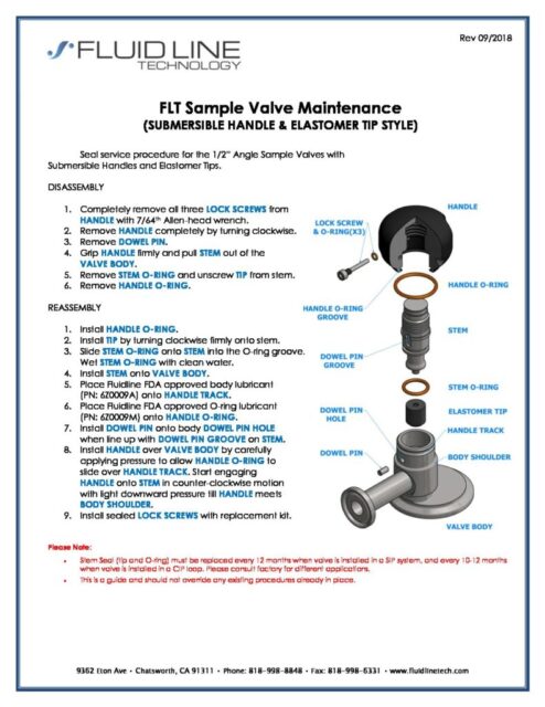 Submersible Sample Valve Maintenance