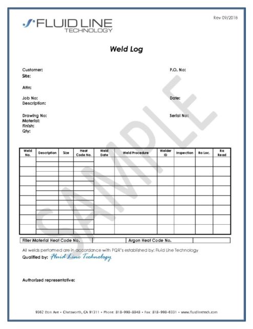 Weld Log